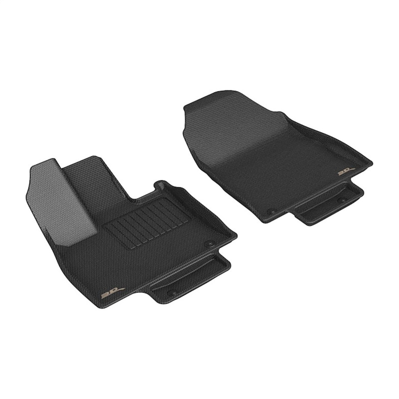 Toyota Grand Highlander Floor Mat Set - Front - 3D MAXpider - KAGU Series - Black - `24-`26